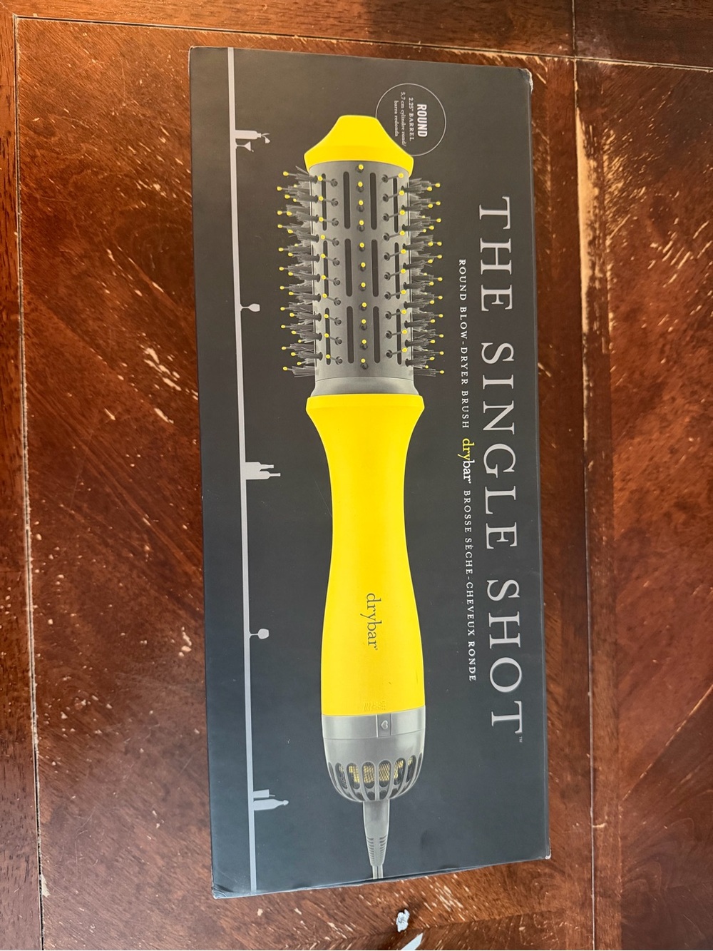 Drybar The Single Shot Round Blow-Dryer Brush in Yellow and Gray